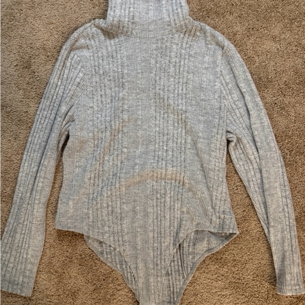 SHEIN Gray Ribbed Knitwear